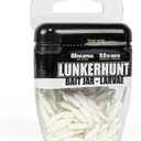 Lunkerhunt HLJ02 Larvae Bait Jar Fishing Lures, White