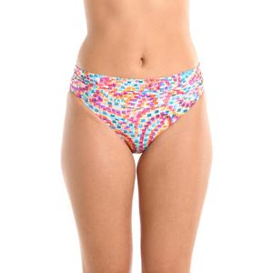 La Blanca Women's Banded Hipster Bikini Swimsuit Bottom (12, Multi//Pebble Beach)