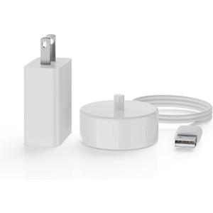 Electric Toothbrush Charger Base Waterproof Compatible with Philips Sonicare 5900 5300 4100 2100 1100 Series HX3681 HX3661 HX3641 Rechargeable Power Brush Replacement Battery USB Charging Stand- White