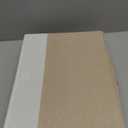 Large 17" 42 Quarts Collapsible Stackable Storage Bins with Lids [3-Pack] Foldable Fabric Linen Storage Boxes Cube, Closet Organizer Baskets with Label (16.7 x 12 x 12, Beige & White)