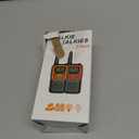 MOICO Long Range Walkie Talkies for Adults with 22 FRS Channels, Family Walkie Talkie with LED Flashlight VOX LCD Display for Hiking Camping Trip (Black 2 Pack)