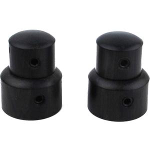 guyker 2Pcs Ebony Concentric Stacked Knobs, Dual Dome Control Knobs, High Grade Dome Volume Tone Knob Replacement for Electric Guitar or Precision Bass