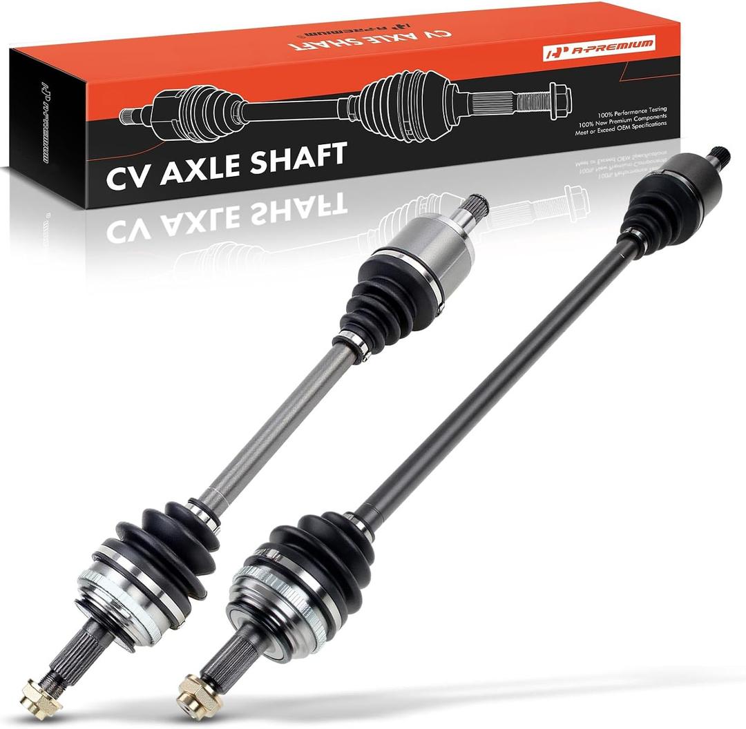 A-Premium Pair (2) Front CV Axle Shaft Assembly Compatible with Honda Civic 1992-2000, Civic del Sol 1993-1997 & Acura EL 1997-2000, Driver and Passenger Side