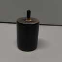 Maricome 3 Inches Wood Legs Set of 4, Black Round Wooden Replacement Feet Predrilled M8 Bolt for Sofa Couch Dresser Ottoman Cabinets Chair Screw in