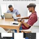 WiFi Extender Signal Booster, Dual Band 2.4/5.8G WiFi Extender 1200Mbps, 12880 Sq Ft Coverage, 105 Devices & 1-Tap Setup for Home Use