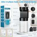 ZOFGENOW Automatic Mouthwash Dispenser for Bathroom,Bathroom Accessories 19.4 Fl Oz Dispensers with Magnetic Cups,Wall Mounted Dispenser,Suitable for All Age Groups,Black