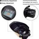 TEKWARE Welding Helmet Solar Power Auto Darkening Hood Welder Mask Breathable Grinding Helmets with Adjustable Shade Range (Gz-107)