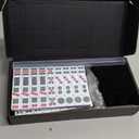 Mini Chinese Mahjong Set - 144pcs Traditional Travel Game with Case, Portable Small Mahjong for Beginners - Travel Mahjong Set (0.94 0.67 0.47)