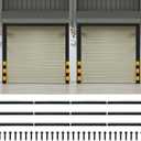 3" Garage Brush Seal Kit for Roll-up Doors 2 Pack 10 x 10ft Heavy Duty Nylon Brush with Aluminum Track Weatherproof Commercial Door Seal for Warehouse, Energy Saving, Pest Proof, Black