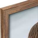 Rustic Walnut 17x21 Frame - Single Frame, 17 x 21 Poster Frame for Artwork, Puzzles, Photos and Movie Posters Picture Frames