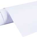 24" x 100 ft Roll of Matte White Repositionable Adhesive-Backed Vinyl for Craft Cutters, Punches and Vinyl Sign Cutters