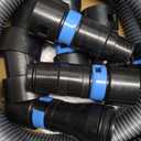 10FT Shop Vac Hose Power Tool Kit, 2-1/4" Dust Collector Hose Connection, 6 Expanded Multi-Brand Vacuum Hose Adapters, for Home & Shop Vacuum System, for Shop Vacuums, Table Saw, Sander, and More