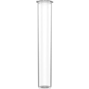 116mm CR Plastic Packaging Pop Top Tubes - Child Resistant Travel Holder Vial Containers - 500 Qty (Clear)
