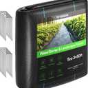 VIVOSUN Premium Weed Barrier Landscape Fabric Heavy Duty, 3ftx50ft 5oz Double-Layered Weed Control Mat with High Permeability with 12 Landscape Staples, Easy Set up & Superior Weed Control (350FT)