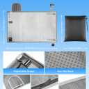 Toddler Airplane Bed, Portable Airplane Seat Extender Travel Bed for Kids, Soft Baby Plane Travel Essentials for Flying, Toddlers Long Flight Must Haves Footrest (31in*19in)