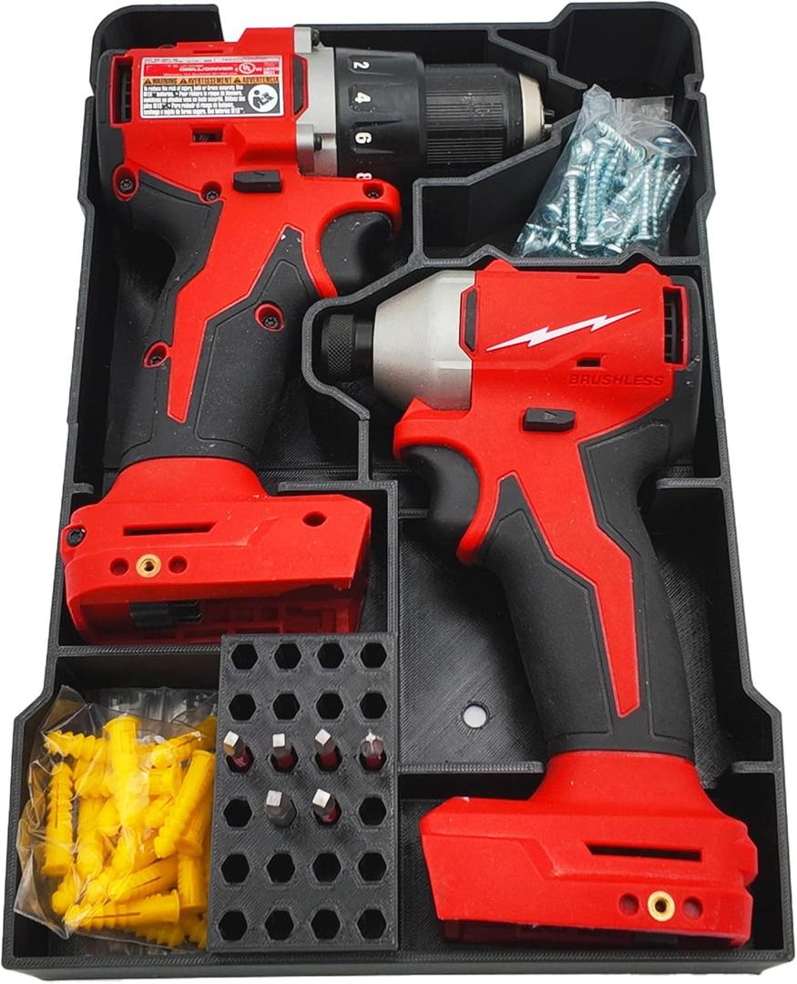 Packout Organizer for M18 Drill Driver and Impact Models (3601-20) and (3650-20)- Liner for Milwaukee Compact Toolbox