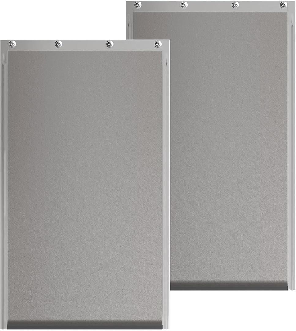 2PACK Medium Dog Door Replacement Flaps with Screws, Compatible with Petsafe Freedom PAC11-11038, Weather-Proof & Warp-Resistant, Dog and Cat Flap, 12 7/ 8'' × 8 1/ 8''