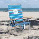 Tommy Bahama 4-Position Extended seat Height Easy in-Easy Out Folding Backpack Beach Chair