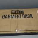 HYSEYY Heavy Duty Clothes Rack, Rolling Clothing Rack for Hanging Clothes with Shelves Load 700LBS,Portable Garment Wardrobe Closet Rack with Wheels for Bedroom,Laundry Room,Retail Store,Silver