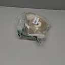 HUIHUANG Gold Wired Satin Ribbon with Glitter Stripe Edges 2.5 inch, Gold and White Christmas Ribbon for Tree, Bows Making, Wreath Supplies, Gift Wrapping Garland, Home Decor, Crafts -10 Yards