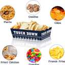 QICI 40 pcs Football Paper Food Tray Disposable Football Snack Bowls Football Themed Birthday Party Supplies