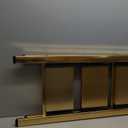 HillhutApex 3 Step Foldable Aluminum Step Ladder with Handgrip, Anti-Slip Pedal, 330 lbs Capacity, Lightweight & Portable for Home, Kitchen, Office, Garage (Gold)