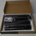 Universal Swivel TV Stand/Base Table Top TV Stand 32 to 65 inch TVs 80 Degree Swivel, 4 Level Height Adjustable, Heavy Duty Tempered Glass Base, Holds up to 88lbs Screens, HT04B-002