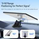 Starlink Mini Car Mount for Dashboard, Sticky Suction Base, 90 Angle-Adjustable, Starlink Mini Mounting Kit, Car Suction Cup Mount Ensures Stable Setup While Driving