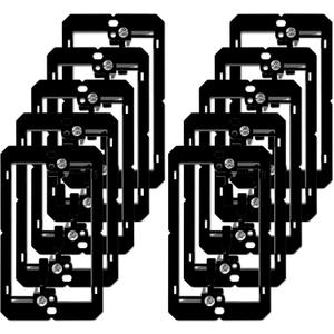 Iwillink Low Voltage Mounting Bracket (1-Gang, 10 Pack) for Single Gang Wall Plate, Telephone Wires, Network Cables, HDMI, Coaxial, Speaker Cables