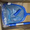 Pool Skimmer - Pool Net with 3 Section Pole, 48 inch Pool Skimmer Net with Pole Total Length, Pool Nets for Cleaning, Fine Mesh Net Pool Skimmer Net, Telescopic Aluminum Pole, Great Pool Accessories