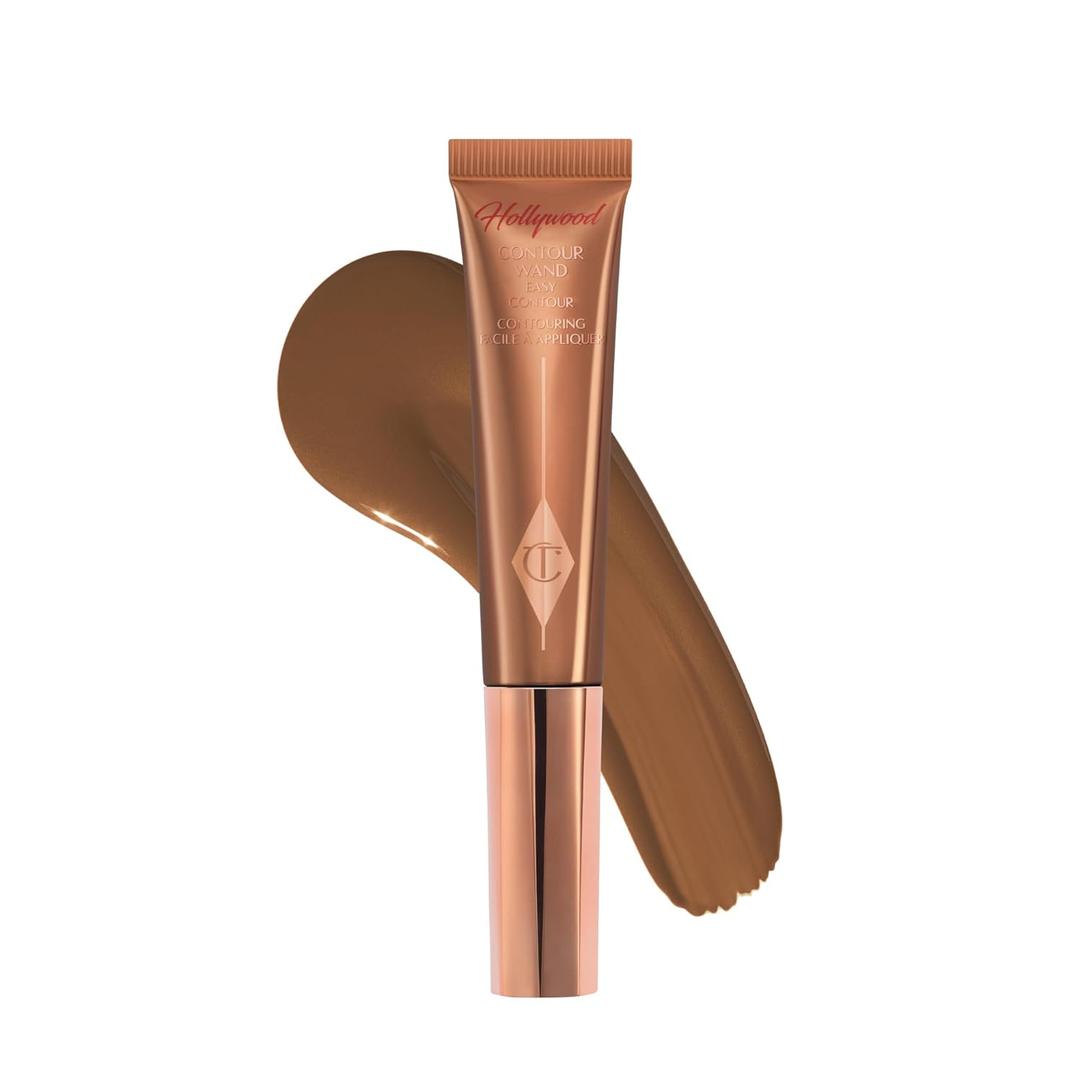 Charlotte Tilbury Hollywood Liquid Contour Wand - Easy-to-Use Contour Stick & Liquid Bronzer for Sculpting & Shaping - Leaves a Natural-Looking Sculpted Finish (03 Medium - medium with neutral undertones)