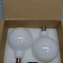 Globe LED Light Bulbs, 5.5W Dimmable 50 Watt Equivalent LED Edison Bulbs, Warm White, E26 Base, Milky LED Filament Bulbs for Bathroom Bedroom Living Room, 2 Pack-G40-2700k