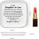Piudee Daughter in Law Gifts from Mother in Law - Jewelry Dish Ring Trinket Dish for Daughter in Law Birthday Valentines Mother's Day Christmas Wedding Gift for Daughter in Law