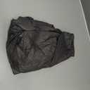 NLMUVW Round Fitted Vinyl Tablecloth with Elastic Edge 100% Waterproof Oil Proof PVC Table Cloth Wipe Clean Table Cover for Indoor and Outdoor, Black, 40"- 44"