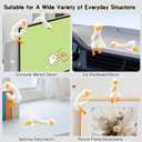 4 Pcs Desk Goose Figurine Computer Monitor Decor, Cute Mini Goose Statues Desk Accessories, Resin Animals for Computer Decor, Office and Dashboard Decorations