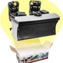 Ultimate Black Commentator Table Playset for Wrestling Action Figures