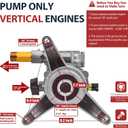 3400PSI Pressure Washer Pump Replacement 7/8'' Shaft Vertical Power Washer Pumps Replacements Pumps for Pressure Power Washer