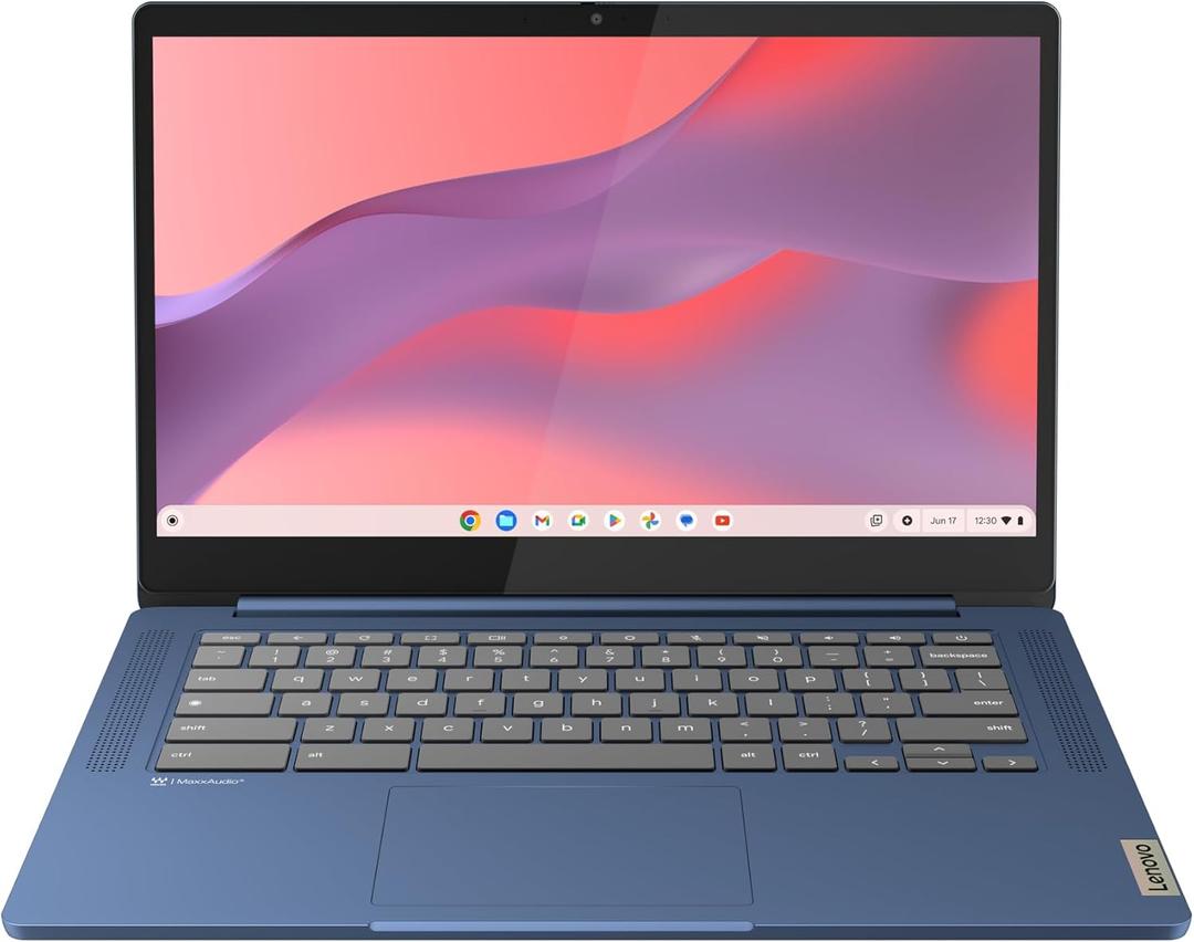 Lenovo IdeaPad Slim 3 Chromebook - 2024 - Lightweight Laptop - Waves MaxxAudio Speakers - 14" HD Display - HD 720p Camera - 4GB Memory - 64GB Storage - MediaTek Kompanio 520 - Abyss Blue