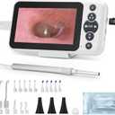 Digital Otoscope with 4.5" HD Screen, Ear Wax Removal Tool Kit with Camera, 3.9mm Ear Scope, No App or WiFi Needed, 32GB Card, Visual Ear Cleaner for Adults, Kids & Pets, Photo and Video