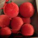 HyDren 24 Pcs Beige Velvet Christmas Ornaments Balls Bulk Flocked Christmas Tree Ornaments 3.15, 2.76, 2.36 Inch Shatterproof Hanging Xmas Tree Balls Decor for Xmas Decorations