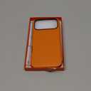 SHIELDON Slim Case Wallet for iPhone 17 Pro Max 6.9-inch 2025 | Genuine Leather, Wireless Charging, Folio Magnetic Closure, RFID Blocking Credit Card Holder, Shockproof Phone Cover - Orange