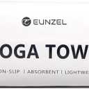 Eunzel Hot Yoga Towel Non Slip Yoga Mat Towel Non-Slip Sweat Absorbent Microfiber Towel for Hot Yoga, Pilates and Workout 72" x 26.5", Dark Grey