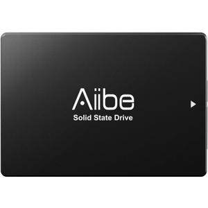 Aiibe 128GB Internal Solid State Drive SATA III SSD 128GB 2.5” SSD Drive Internal Up to 450MB/s for Computer Laptop (Black)