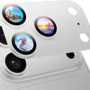 MAGIC JOHN 2 Pack Camera Lens Protector for iPhone 17 Pro, Full Coverage, Metal Aluminum Alloy Camera Lens Film, HD Clear, Scratch Resistant, Case-Friendly,Sliver