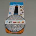 Dreamfarm Ograte Two-Sided Coarse Food & Vegetable Speed-Grater with Non-Slip Bowl Hook & Foot - 6mm Coarse Grater, Orange (Blade: 6mm | Length: 25.0cm)