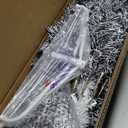 7 FT Pre-Lit Christmas Tree Hinged Slim Pencil w/ 350 LED
