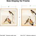 7x7 Picture Frame, Gold Metal Square Photo Frames with HD Glass, Fits 6x6 with Mat or 7 x 7 without Mat, Display for Wall and Table, 1 Pack