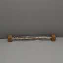 Ivilon Tension Curtain Rod - Spring Tension Rod for Windows or Shower, 24 to 36 Inch. Warm Gold
