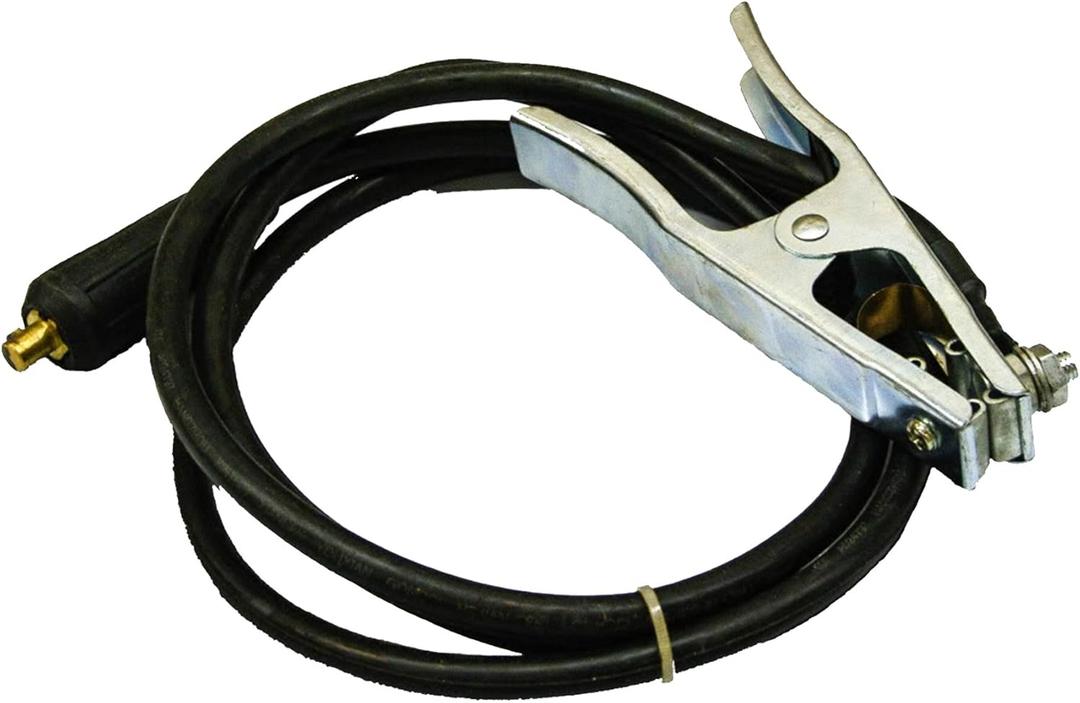 LOTOS Ground Cable 10-25 Ground Clamp Plasma Cutter LTP7000 LTP8000 TIG Welder TIG200 TIG200DC Black