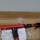 PRO MAX Dual Head Telescoping Pole | Light Hanging Kit for Hanging String Lights, Decorations, Garlands, 11ft Reach, Compatible with Gutters, Shingles, Eaves, 25 Light Clips Included